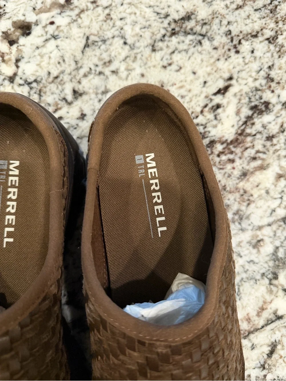 Merrell Brown Leather Woven TLR-1 Slip-On Men's Shoe